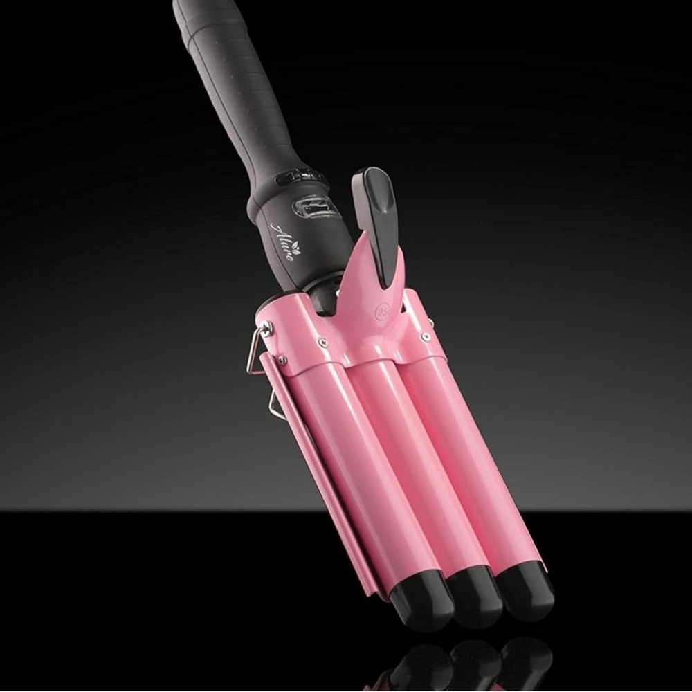 Pink Triple Barrel Hair Curler
